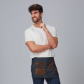 DELANTAL CORTO VAQUERO Y PIEL 30X42 CM - Gary's