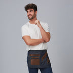DELANTAL CORTO VAQUERO Y PIEL 30X42 CM - Gary's