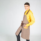 DELANTAL CON PETO CHOCOLATE TIRANTE 2 COLORES 82X72 CM - Gary's