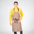 DELANTAL CON PETO CHOCOLATE TIRANTE 2 COLORES 82X72 CM - Gary's