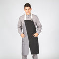 DELANTAL CON PETO NEGRO COMBI ESPIGA 82X72 CM - Gary's