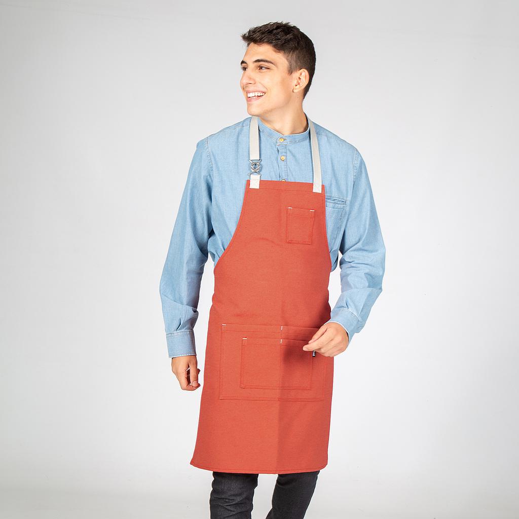 DELANTAL CON PETO HEBILLA ENLAZADA 80X68 CM - Gary's