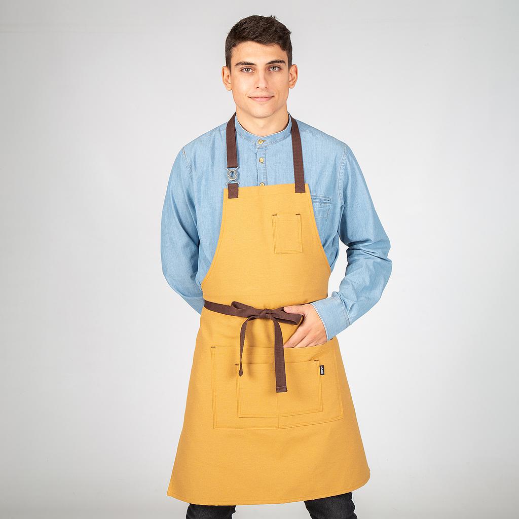 DELANTAL CON PETO HEBILLA ENLAZADA 80X68 CM - Gary's