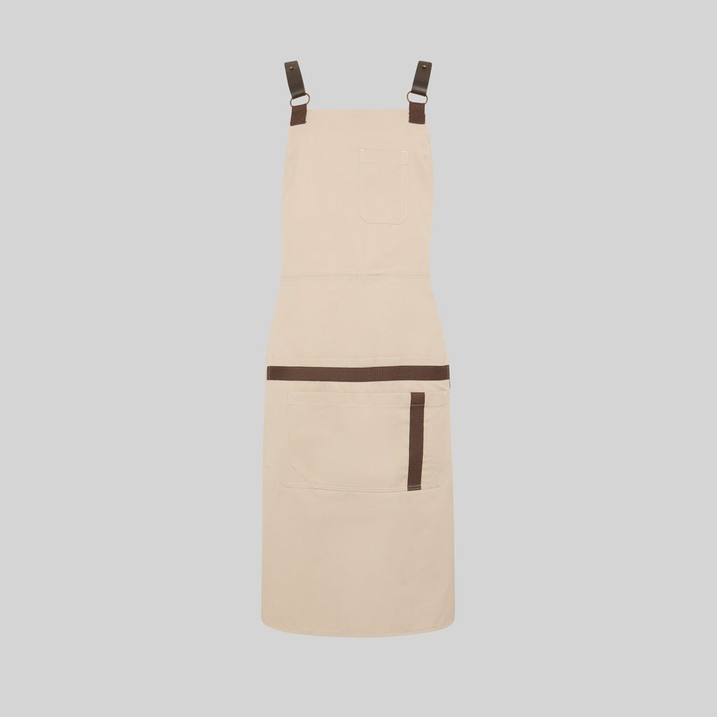 DELANTAL PETO HERRAJES EN PIEL 88X74 CM - Gary's