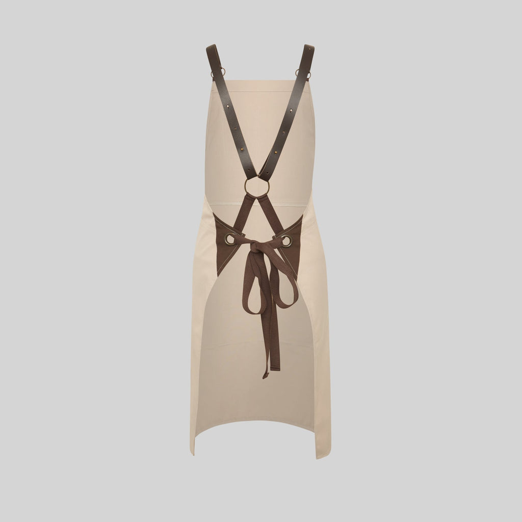 DELANTAL PETO HERRAJES EN PIEL 88X74 CM - Gary's