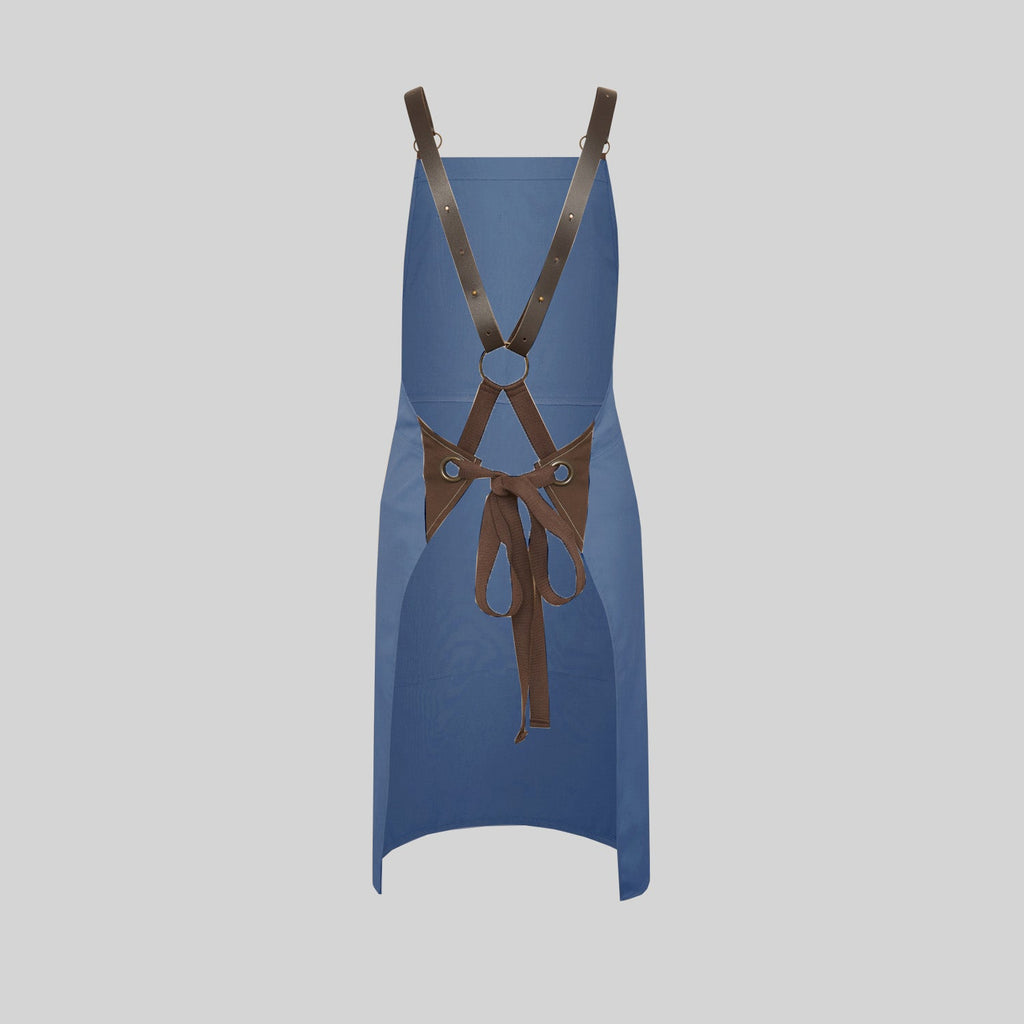 DELANTAL PETO HERRAJES EN PIEL 88X74 CM - Gary's