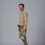 DELANTAL CORTO ESTAMPADO FLORES 50X74 CM - Gary's