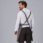 DELANTAL PETO BOLSILLO CARTERA SARGA RECICLADA 88X74 CM - Gary's