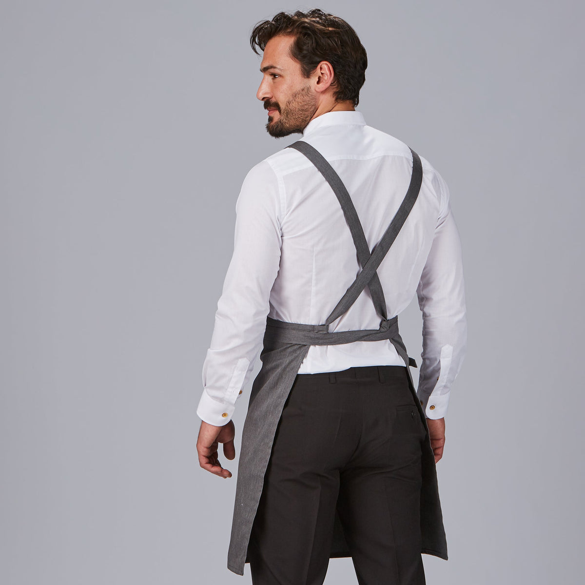 DELANTAL PETO BOLSILLO CARTERA SARGA RECICLADA 88X74 CM - Gary's