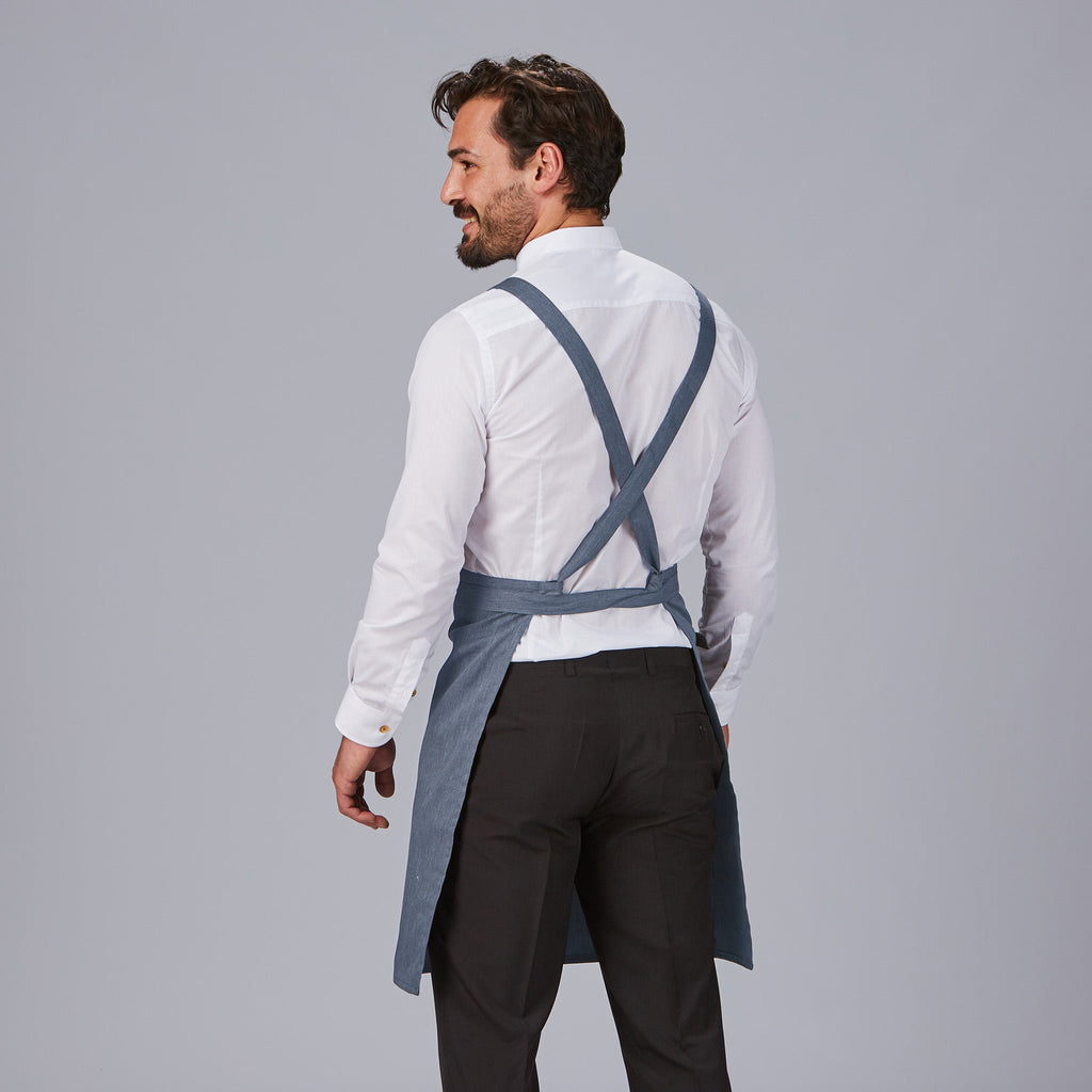 DELANTAL PETO BOLSILLO CARTERA SARGA RECICLADA 88X74 CM - Gary's