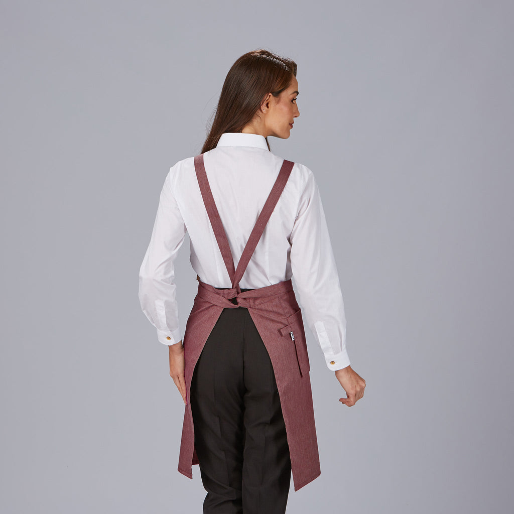 DELANTAL PETO BOLSILLO CARTERA SARGA RECICLADA 88X74 CM - Gary's