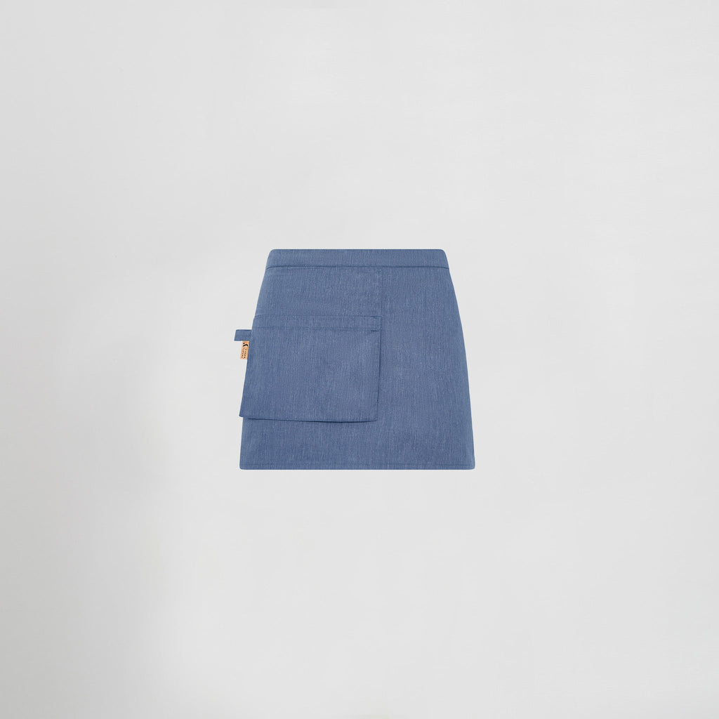 DELANTAL CORTO BOLSILLO CARTERA SARGA RECICLADA 35X67 CM - Gary's