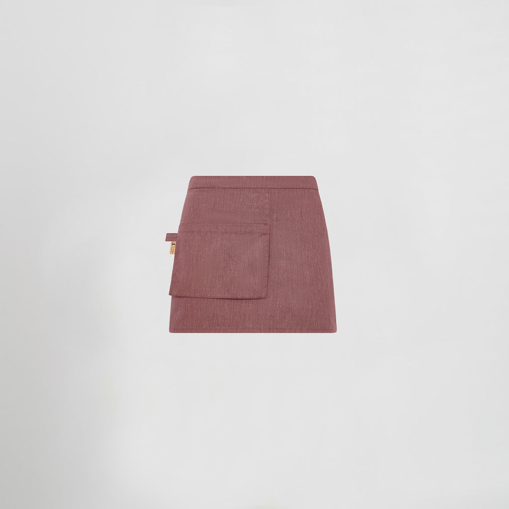 DELANTAL CORTO BOLSILLO CARTERA SARGA RECICLADA 35X67 CM - Gary's