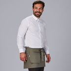 DELANTAL CORTO BOLSILLO CARTERA SARGA RECICLADA 35X67 CM - Gary's