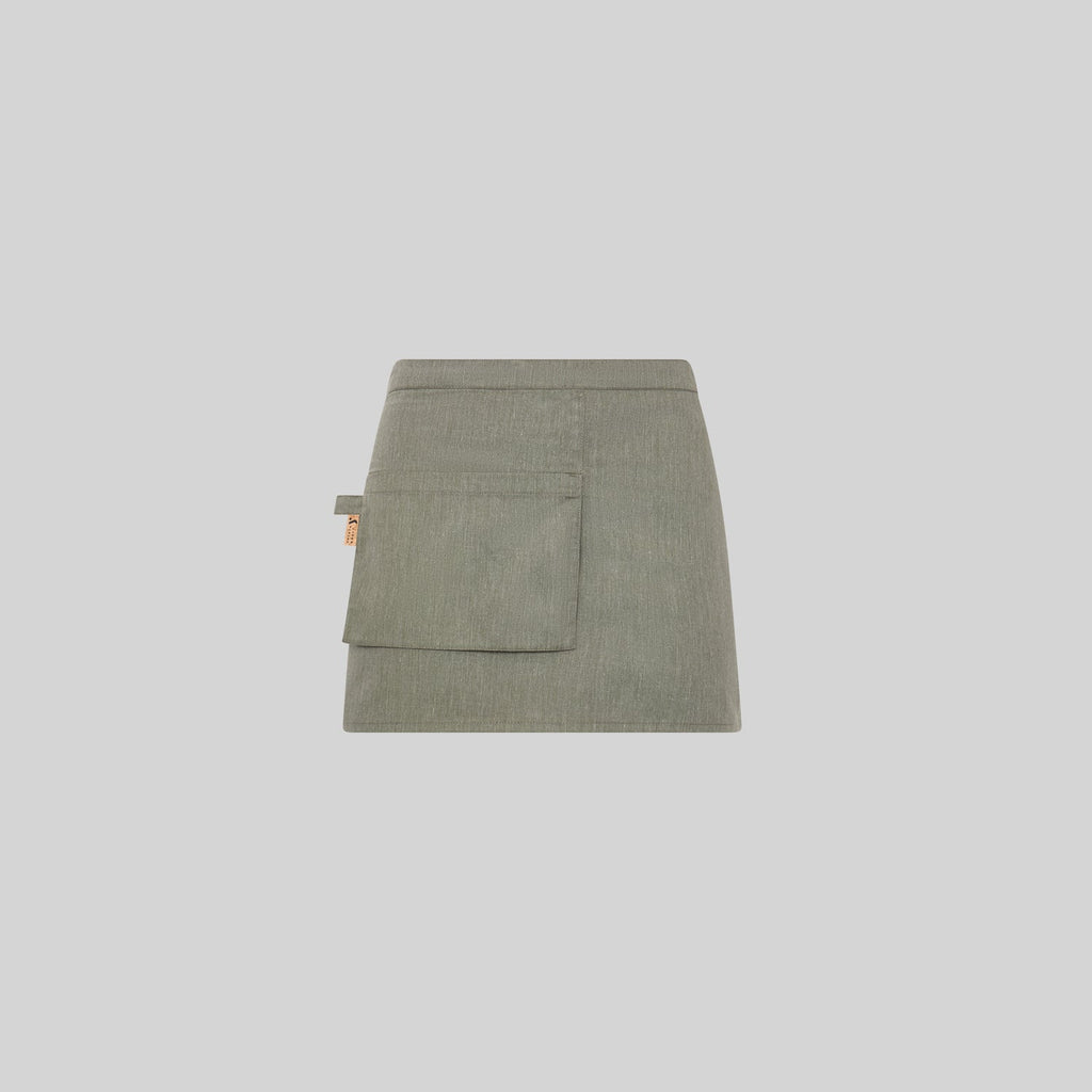 DELANTAL CORTO BOLSILLO CARTERA SARGA RECICLADA 35X67 CM - Gary's