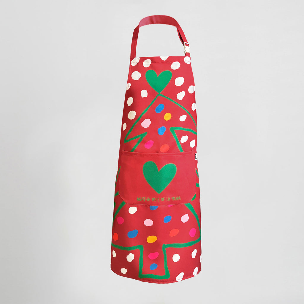 DELANTAL AGATHA NAVIDAD 80X68 CM