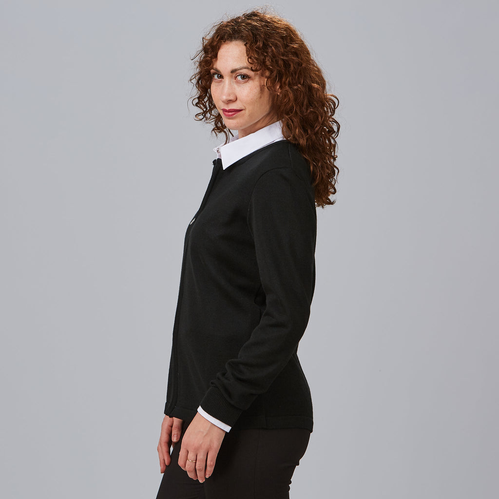 CARDIGAN MUJER PUNTO GRUESO CON CREMALLERA