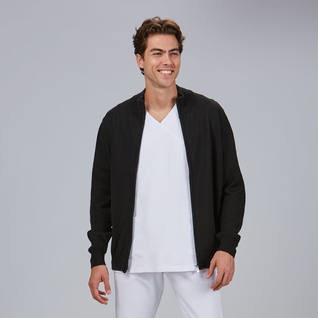 Cardigan Hombre Punto Fino con Cremallera — Gary’s