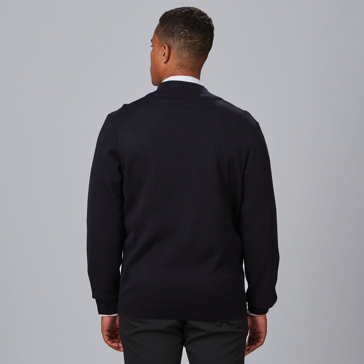 CARDIGAN HOMBRE PUNTO FINO CON CREMALLERA