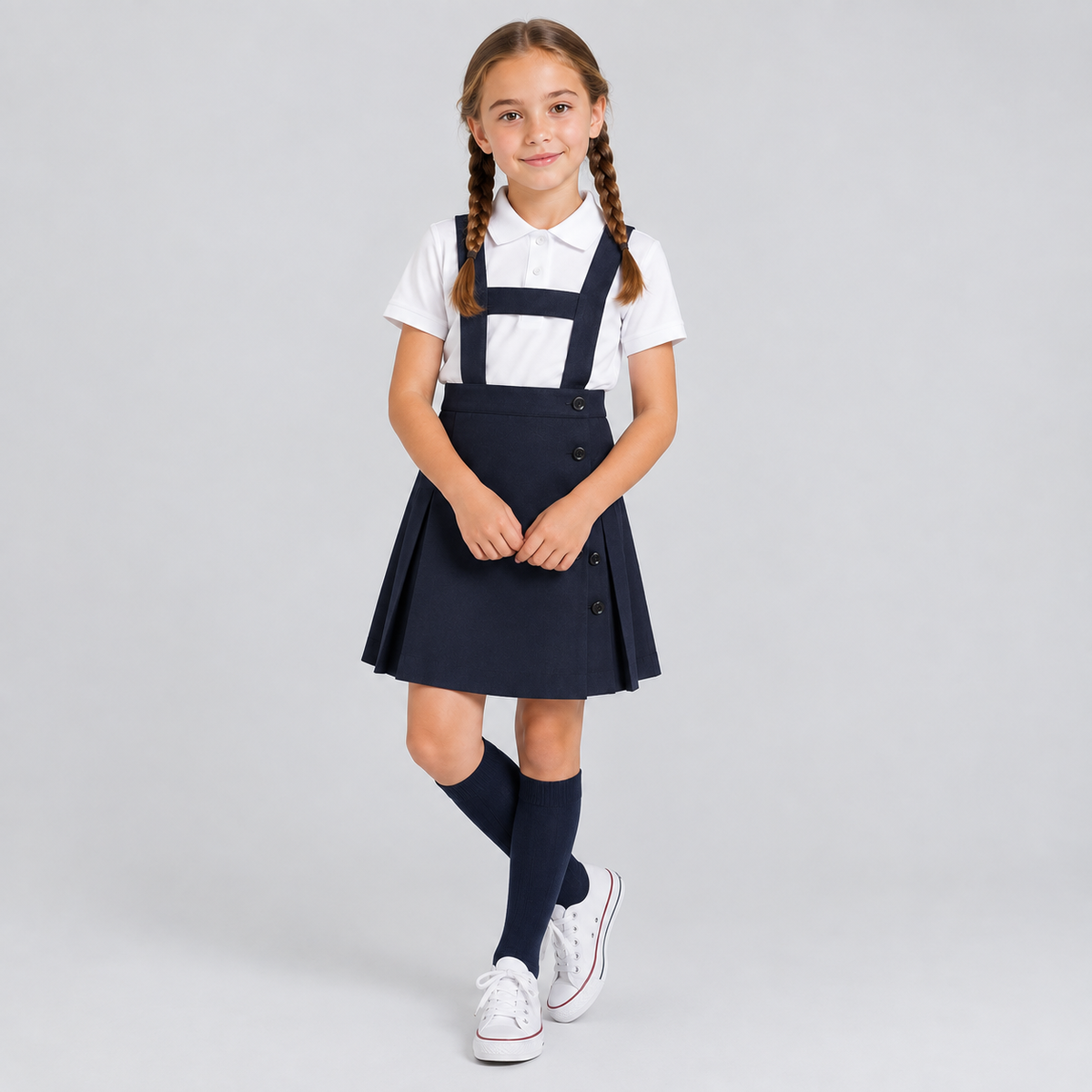 FALDA PLIEGUES CON PETO