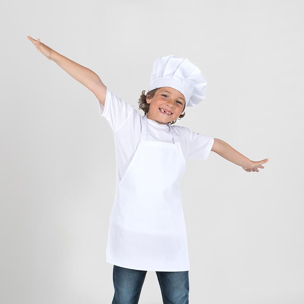 DELANTAL INFANTIL PETO BLANCO - Gary's