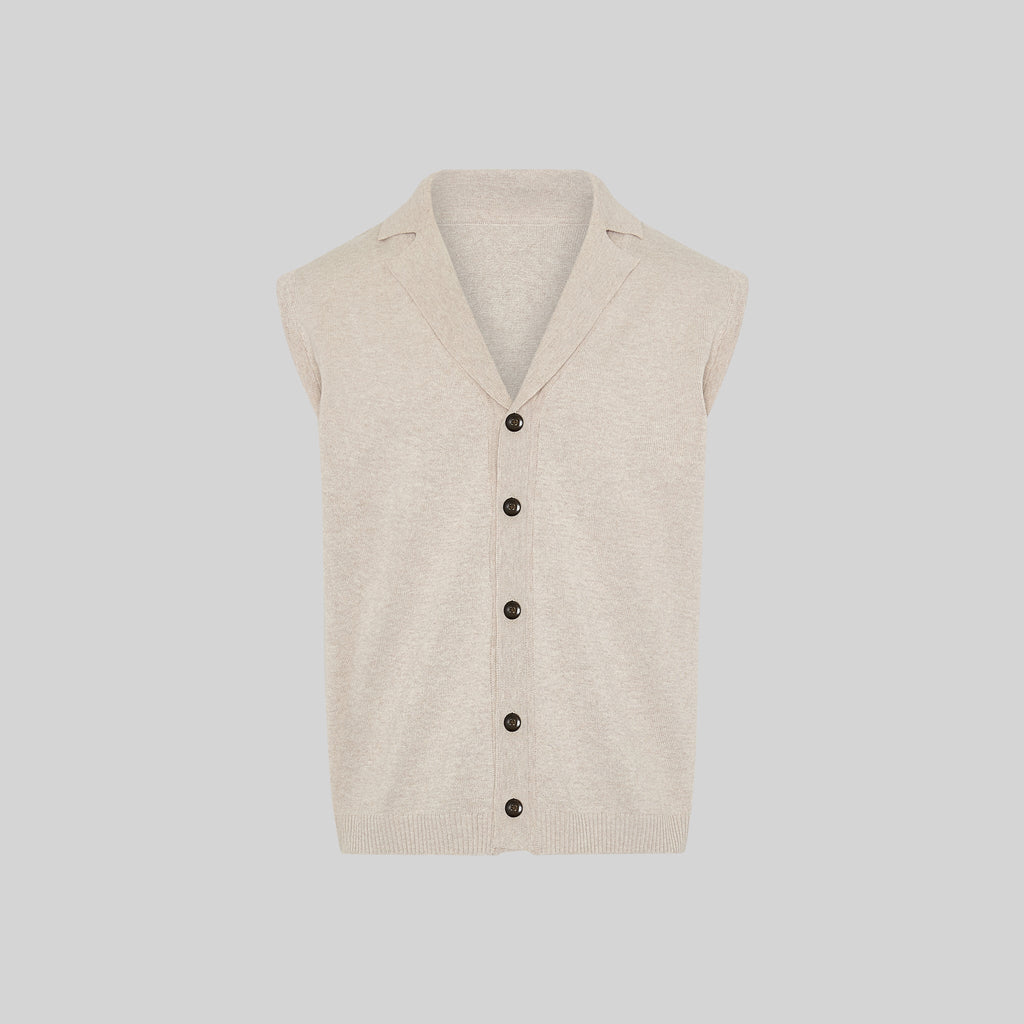CHALECO CUELLO SOLAPA ABOTONADO HOMBRE - Gary's