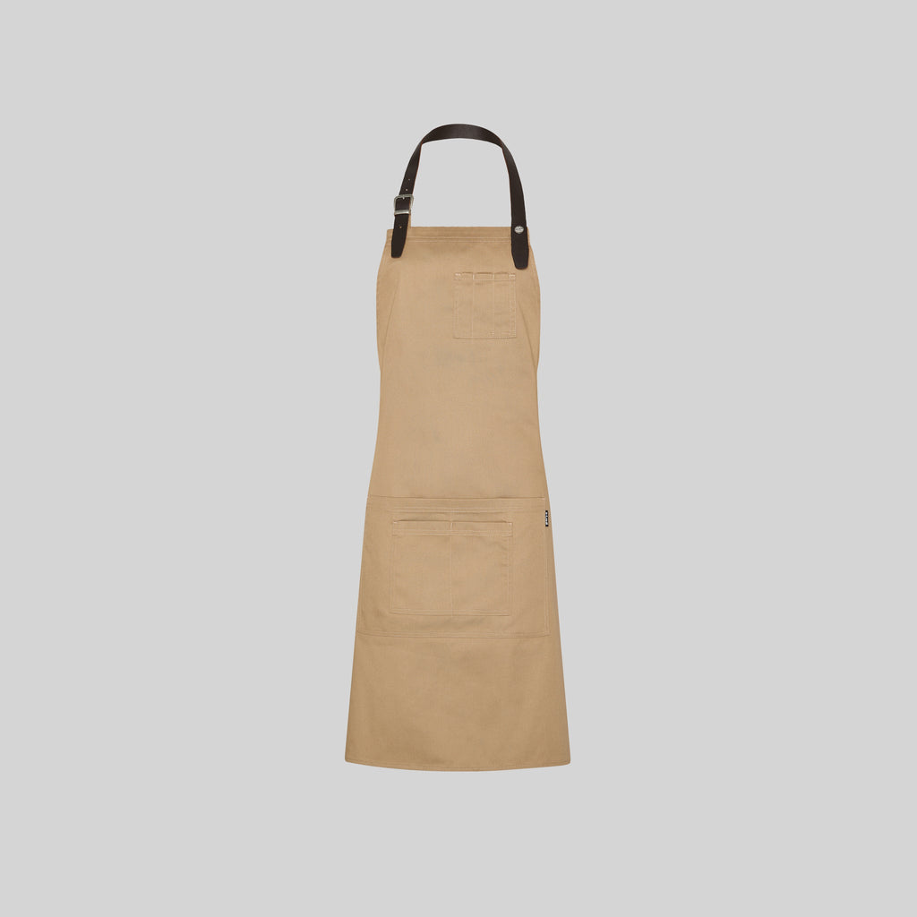 DELANTAL CON PETO CINTA DE CUERO 72X80 CM - Gary's