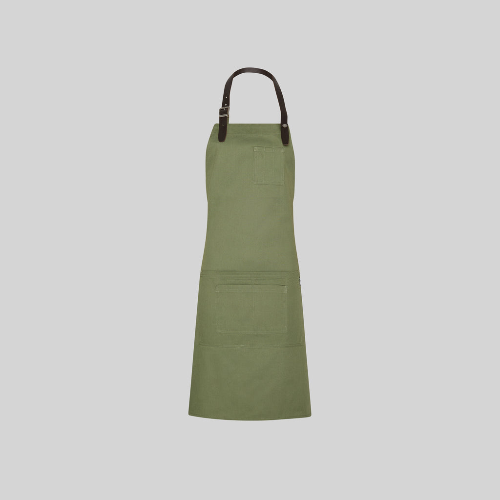 DELANTAL CON PETO CINTA DE CUERO 72X80 CM - Gary's