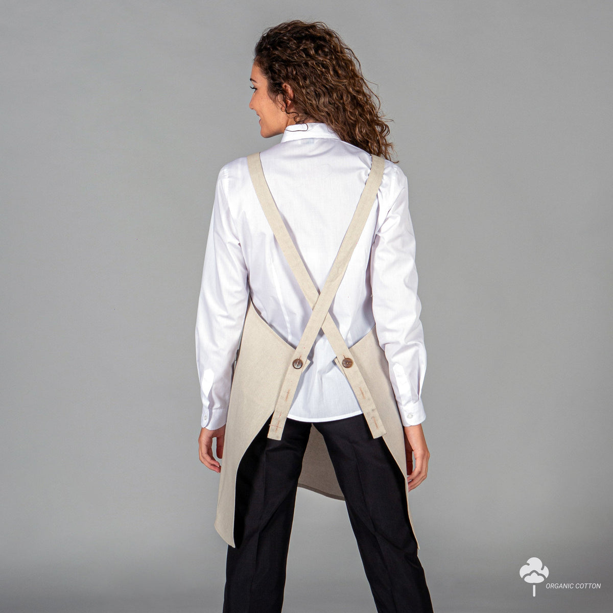 DELANTAL CON PETO TEJIDO ORGANICO 76X92 CM - Gary's