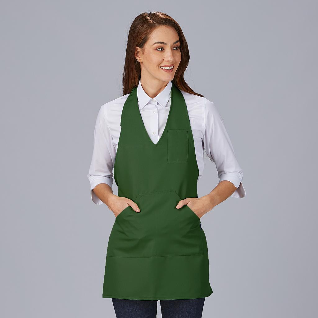 DELANTAL BISTRO ESCOTE PICO BOLSILLO CENTRO 80X65 CM - Gary's