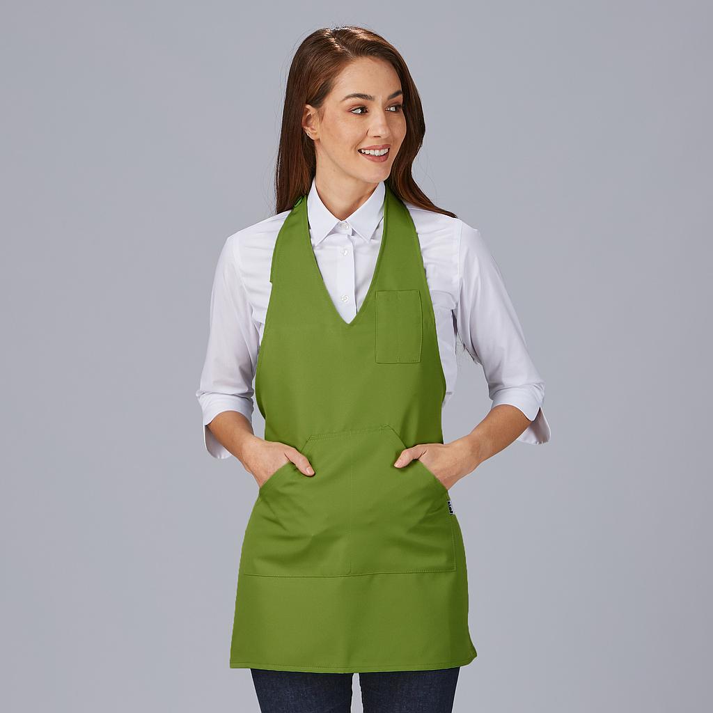 DELANTAL BISTRO ESCOTE PICO BOLSILLO CENTRO 80X65 CM - Gary's