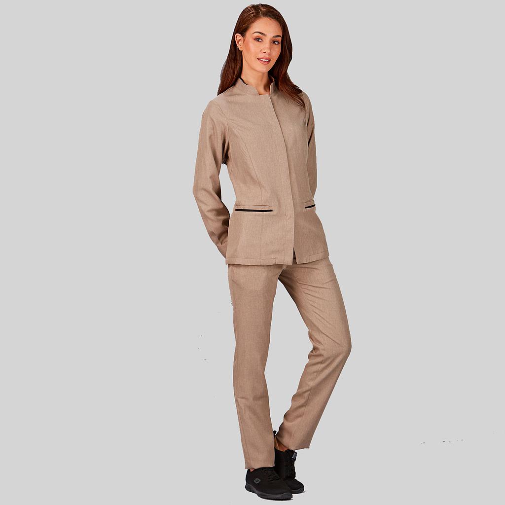PANTALON MUJER TEJIDO RECICLADO ARENA - Gary's