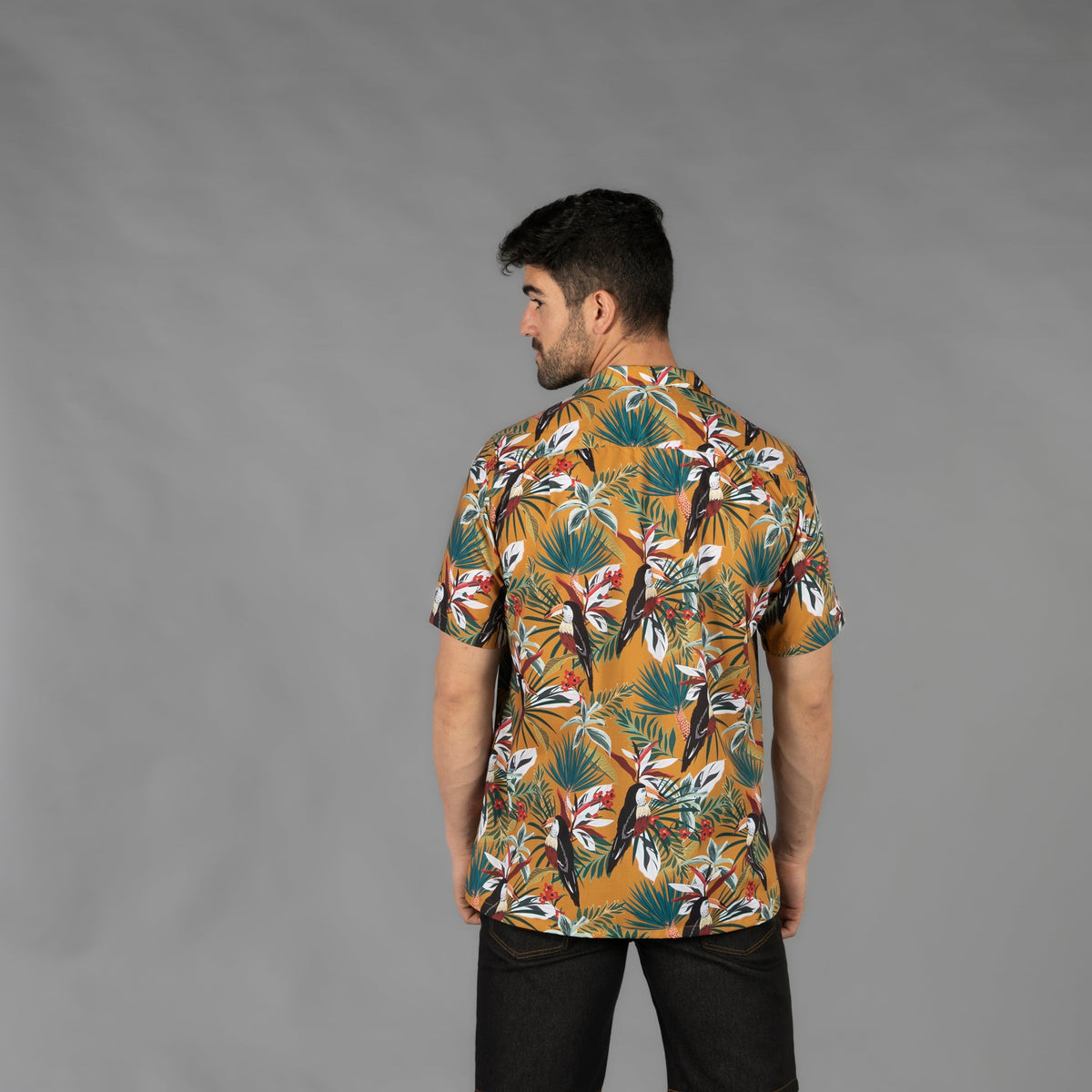 CAMISA HOMBRE CUELLO SOLAPA HAWAI - Gary's