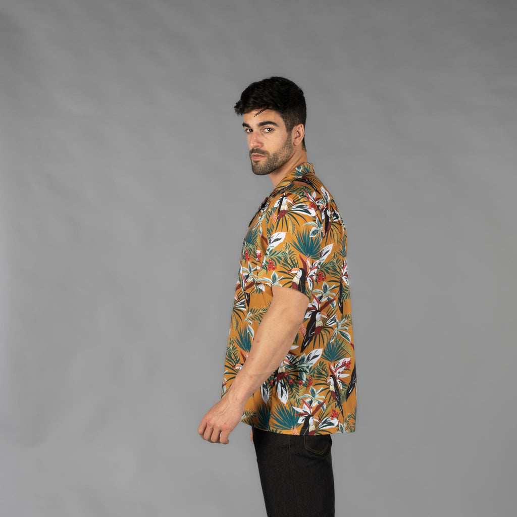 CAMISA HOMBRE CUELLO SOLAPA HAWAI - Gary's