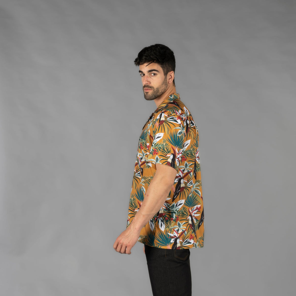 CAMISA HOMBRE CUELLO SOLAPA HAWAI - Gary's