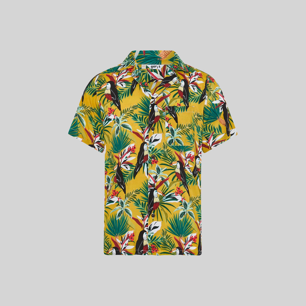 CAMISA HOMBRE CUELLO SOLAPA HAWAI - Gary's