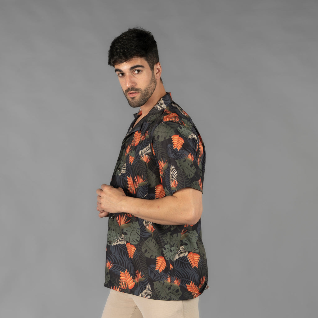 CAMISA HOMBRE CUELLO SOLAPA HAWAI - Gary's