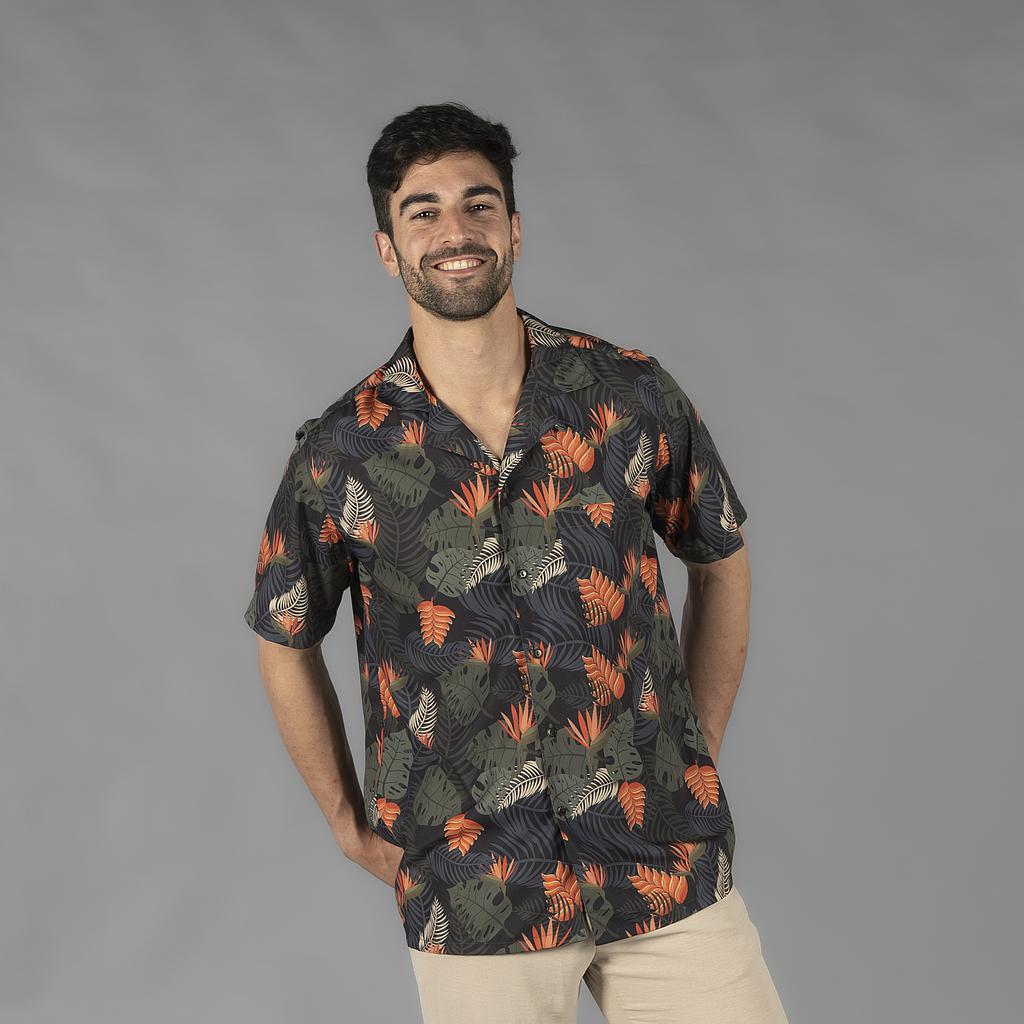 CAMISA HOMBRE CUELLO SOLAPA HAWAI - Gary's