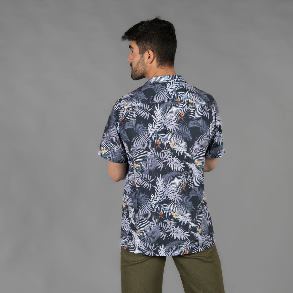 CAMISA HOMBRE CUELLO SOLAPA HAWAI - Gary's