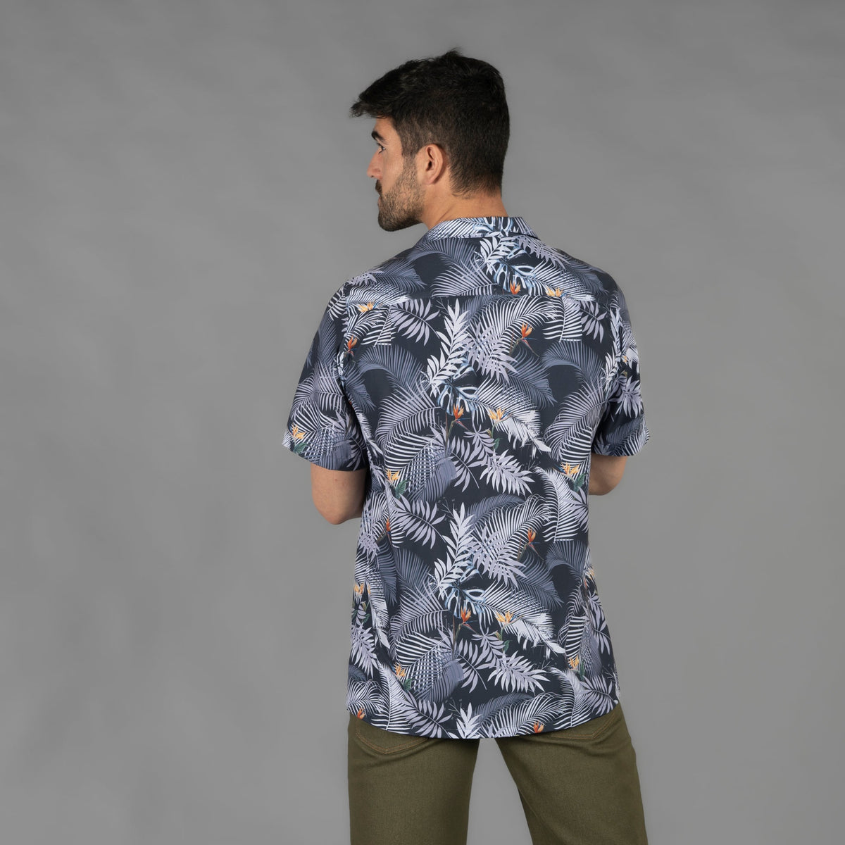 CAMISA HOMBRE CUELLO SOLAPA HAWAI - Gary's