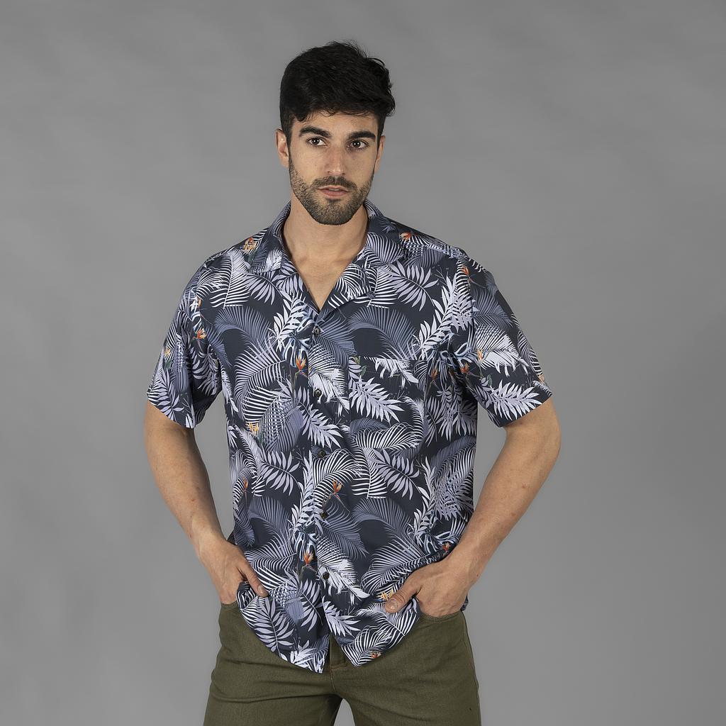 CAMISA HOMBRE CUELLO SOLAPA HAWAI - Gary's