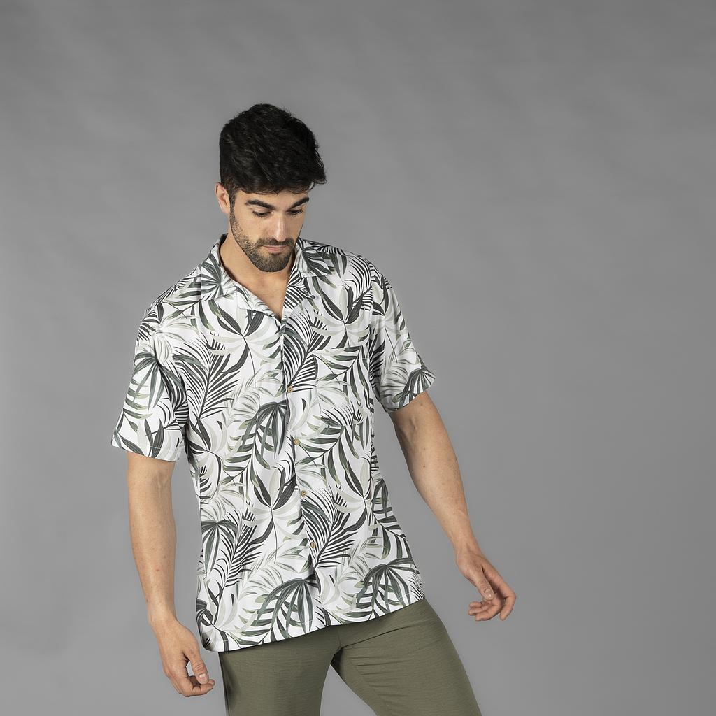CAMISA HOMBRE CUELLO SOLAPA HAWAI - Gary's