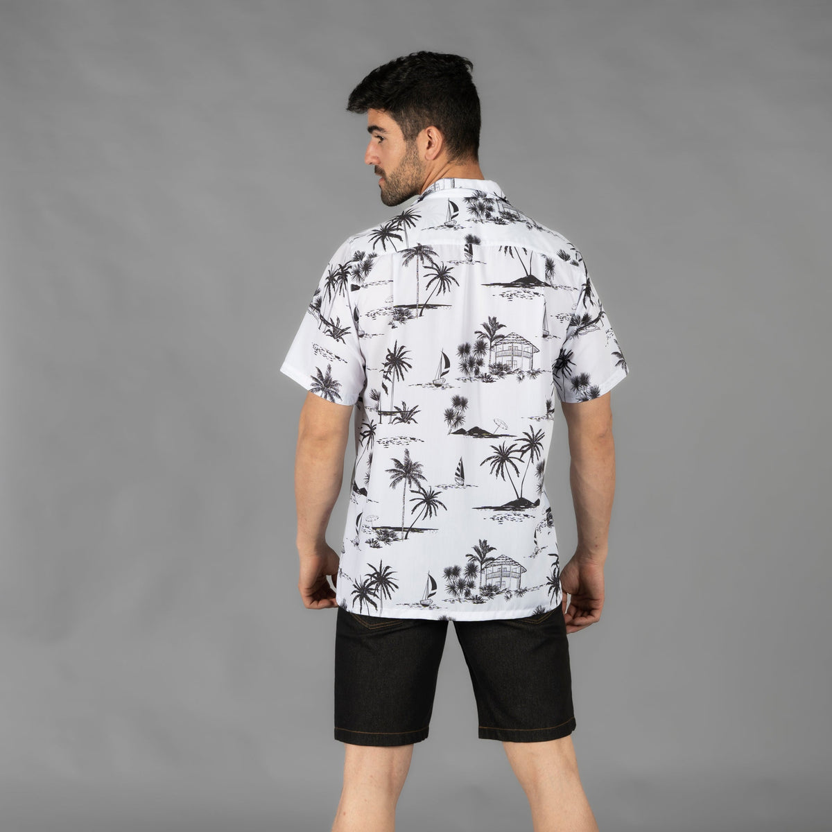 CAMISA HOMBRE CUELLO SOLAPA HAWAI - Gary's