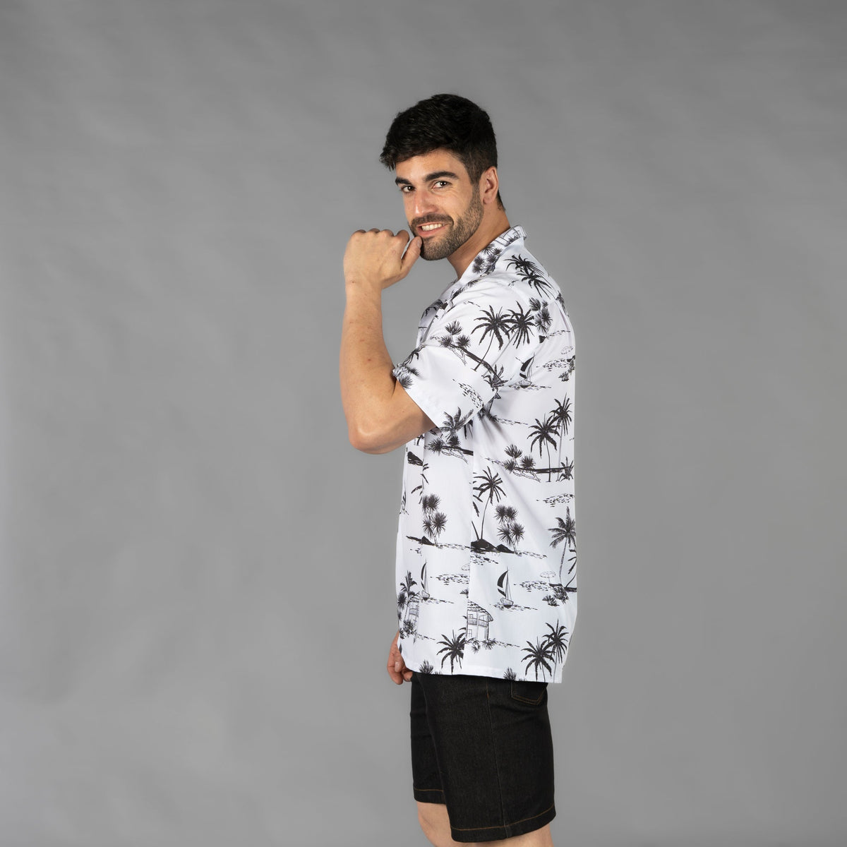 CAMISA HOMBRE CUELLO SOLAPA HAWAI - Gary's
