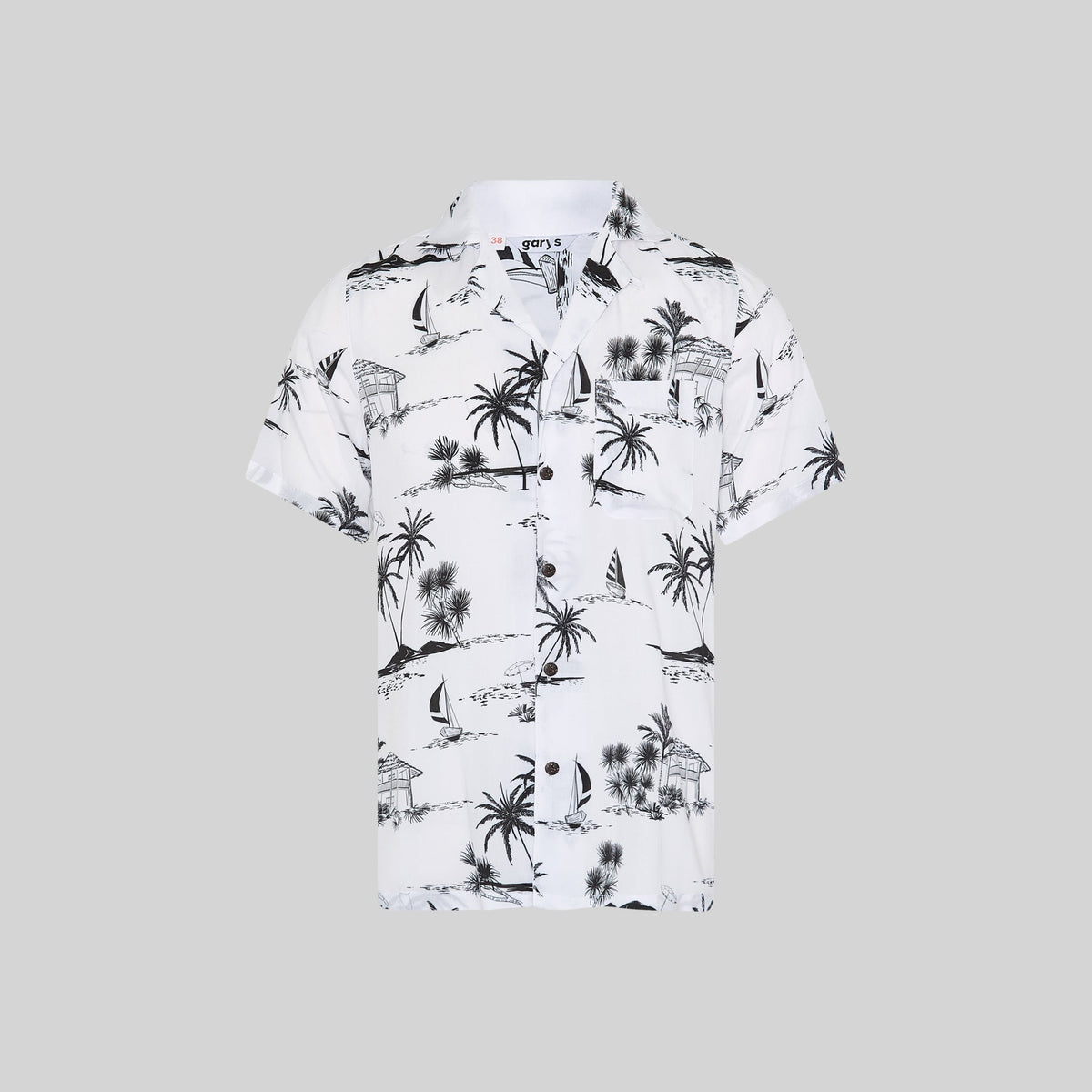 CAMISA HOMBRE CUELLO SOLAPA HAWAI - Gary's