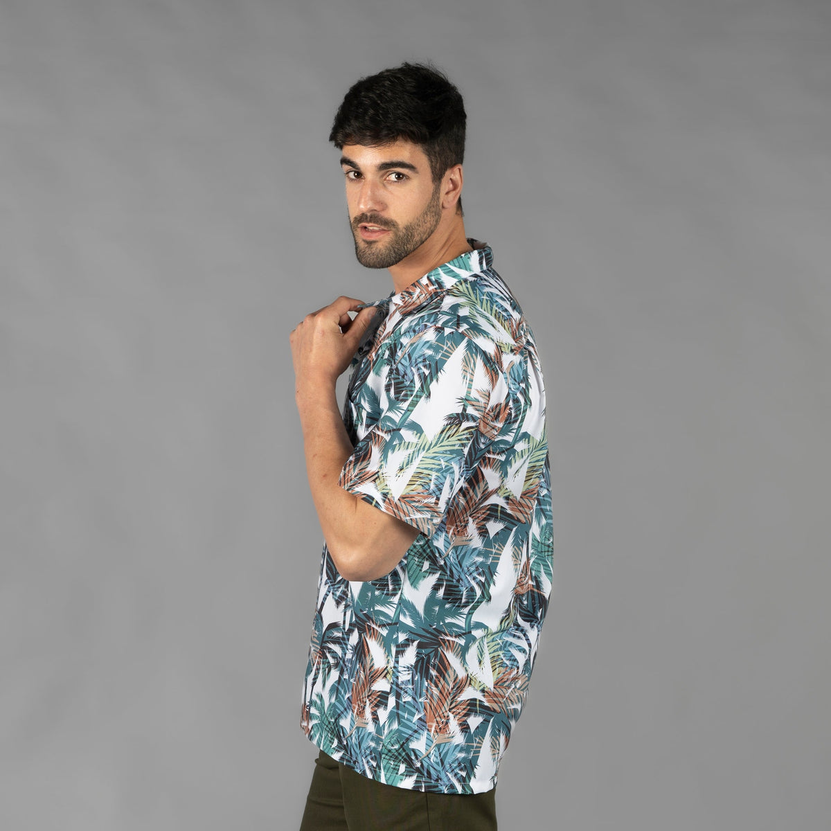 CAMISA HOMBRE CUELLO SOLAPA HAWAI - Gary's