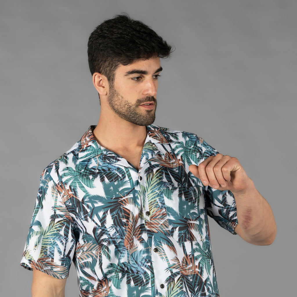 CAMISA HOMBRE CUELLO SOLAPA HAWAI - Gary's