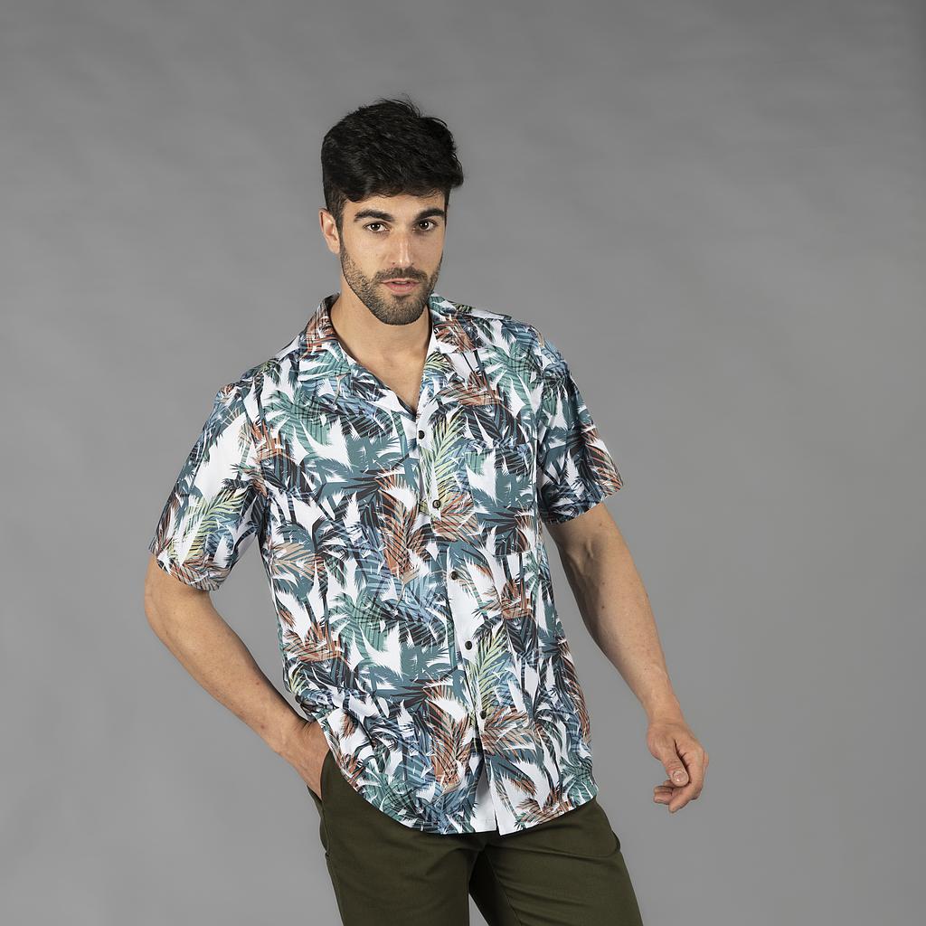 CAMISA HOMBRE CUELLO SOLAPA HAWAI - Gary's