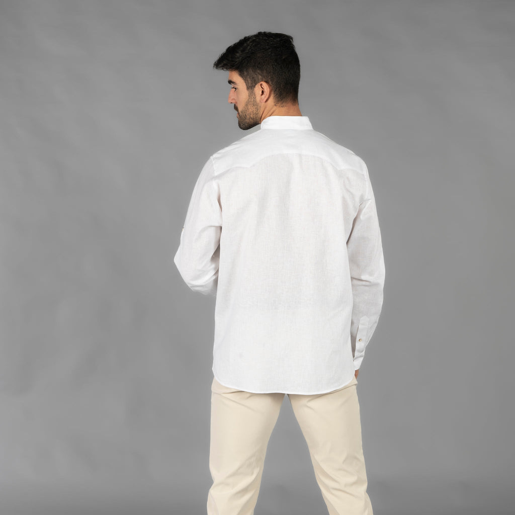 GUAYABERA HOMBRE CUELLO MAO BORNEO - Gary's