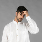 GUAYABERA HOMBRE CUELLO MAO BORNEO - Gary's